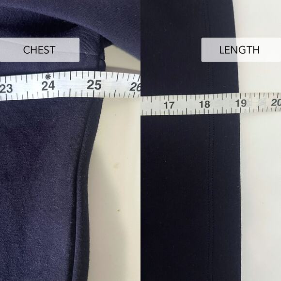 SPANX AirEssentials Long Sleeve Modal Blend Crop Top in Navy Size 1X - Picture 11 of 11